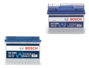 "Bosch S4E-Serie EFB Batterie – leistungsstark und langlebig für Fahrzeuge mit Start-Stopp-Technologie."