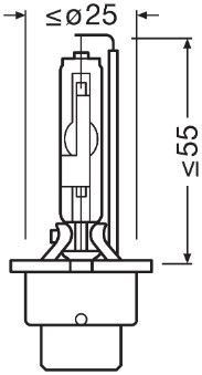 Xenon D2R Lampen – 12/24V, 35W, P32d-3 von Osram und Philips für reflektorbasierte Scheinwerfer