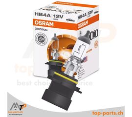 Osram HB4A Original 9006XS Halogenlampe 12V 51W mit Verpackung, P22d Sockel, 3200K warmweißes Licht