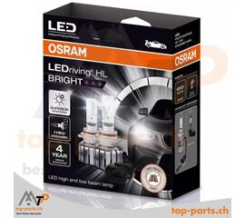 Zwei Osram HIR1/HB3/H10 LEDriving HL BRIGHT 9005DWBRT-2HFB, 19W, 6000K, in Verpackung