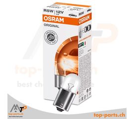 Osram R5W Original Kugellampe 12V 5W BA15s mit Verpackung, langlebige Signallampe für Fahrzeuge