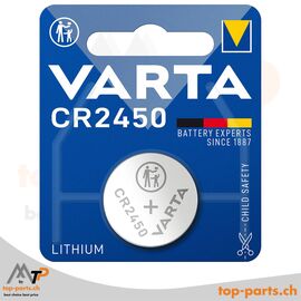Varta CR2450 Lithium Knopfzelle 3V, 570 mAh, 1er Blister