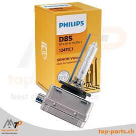 Philips Vision Xenon D8S Lampe 12411C1, 25W, PK32d-1, 4500K, in Verpackung
