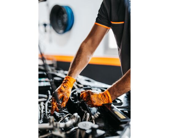 Grippaz Nitril Fischschuppen 240mm 6mil 50pcs/box Orange Size L