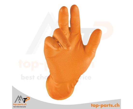Grippaz Nitril Fischschuppen 240mm 6mil 50pcs/box Orange Size M