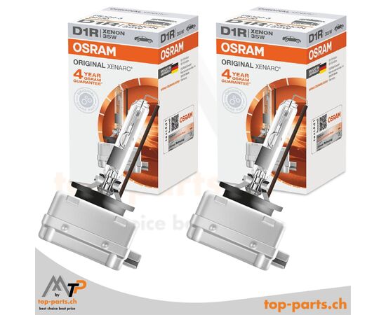 Zwei Osram XENARC® D1R Original 66150, 12/24V, 35W, in Originalverpackung, PK32d-3, für zuverlässige und langlebige Scheinwerfer