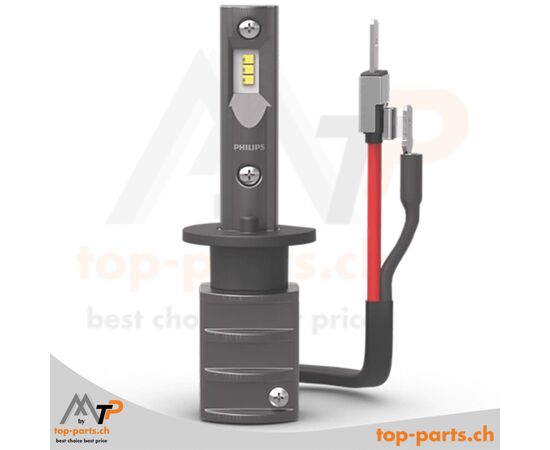 Philips H1 LED Ultinon Pro6000 Boost 5800K +300% – leistungsstarke LED-Scheinwerferlampe, ultrahell und straßenzugelassen.