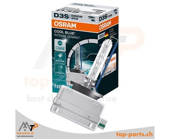 OSRAM XENARC D3S Cool Blue Intense NextGen Xenonlampe in Verpackung – 1 Stück, Artikelnummer 66340CBN, modernes Design und starke Leistung