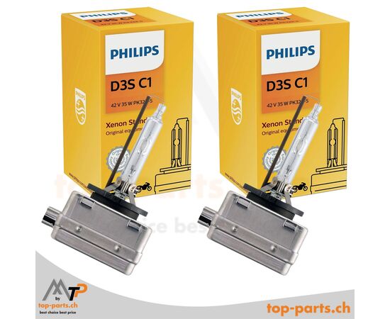 Zwei Philips D3S Standard Xenon Lampen 42403C1 12/24V 35W PK32d-5 mit Verpackung