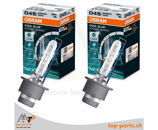 Zwei Osram XENARC® D4S Cool Blue Intense (NextGen) Xenonlampen 66440CBN, 35W, 42V, P32d-5, 6200K, in Verpackung