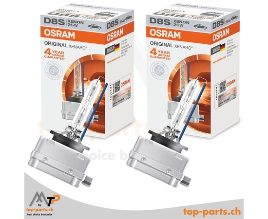 Zwei Osram XENARC® D8S Original Xenon-Lampen 66548, 25W, PK32d-1, 4500K, in Verpackung