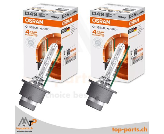 Zwei Osram XENARC® D4S Original Xenonlampen 66440, 35W, 42V, P32d-5, 4500K, in Verpackung