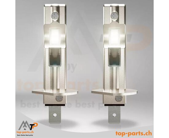OSRAM H1 LEDriving EASY, 12V, 9W, 6500K LED-Lampe – ultrakompakte Fahrzeugbeleuchtung mit Plug-&-Play-System, 2 Stück ausgepackt