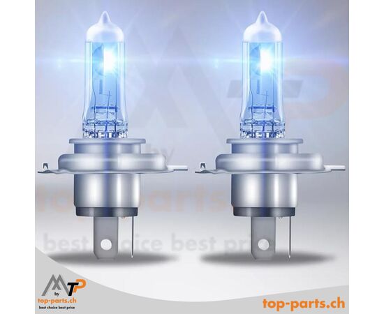 Osram H4 Cool Blue Intense NextGen Halogenlampen 12V 60/55W, leuchtend, ohne Verpackung, P43t Sockel, 5000K