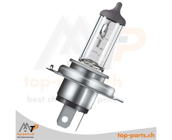 OSRAM H4 SUPER +30% Halogenlampe, ohne Verpackung, 12V 60/55W P43t