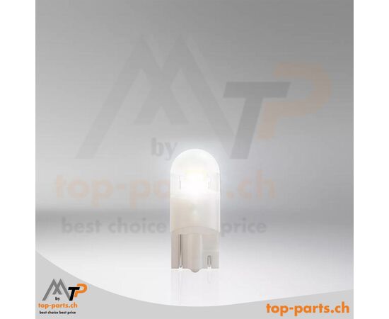 Osram W5W NIGHT BREAKER Gen2 5700K LED-Lampen, 2 Lampen außerhalb der Verpackung und 2 Lampenverpackung, 12V 1W, W2.1x9.5d Sockel, extra weißes Licht