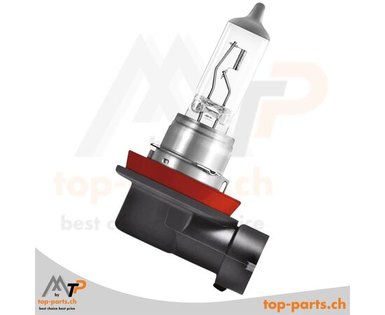 Osram H11 Original Halogenlampe 12V 55W PGJ19-2 ohne Verpackung, langlebige und leistungsstarke Fahrzeugbeleuchtung, 3200K warmweißes Licht