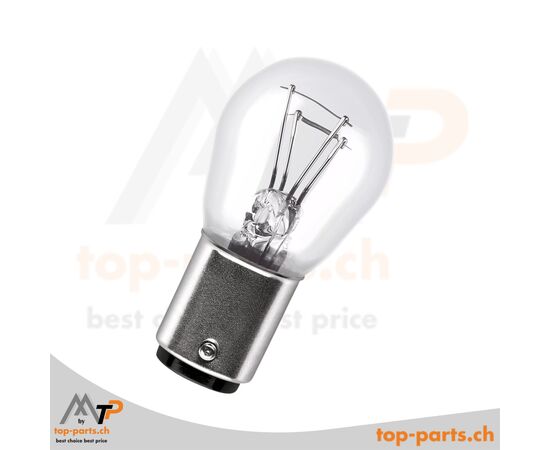 Osram P21/5W Ultra Life Kugellampe 12V 21/5W ohne Verpackung, BAY15d Sockel, zuverlässige und langlebige Beleuchtung für Fahrzeuge