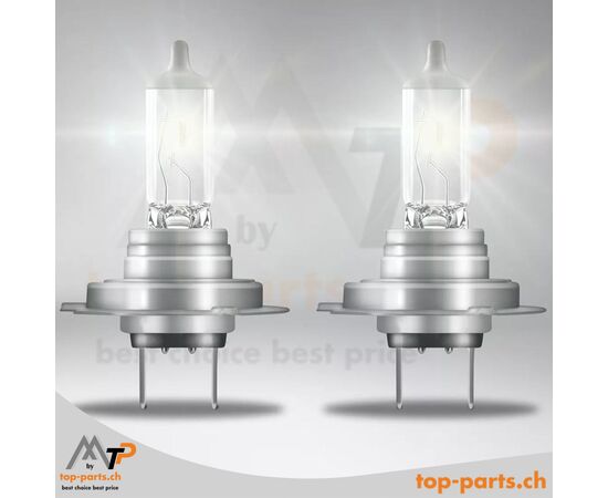 Osram H18 Original Halogenlampe 12V 65W PY26d-1 ohne Verpackung, langlebige und leistungsstarke Beleuchtung für Fernscheinwerfer, 3200K warmweißes Licht