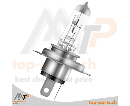 Osram H19 Original Halogenlampe 12V 65/55W PU43t-3 ohne Verpackung, langlebige und leistungsstarke Beleuchtung für Fahrzeuge, 3200K warmweißes Licht