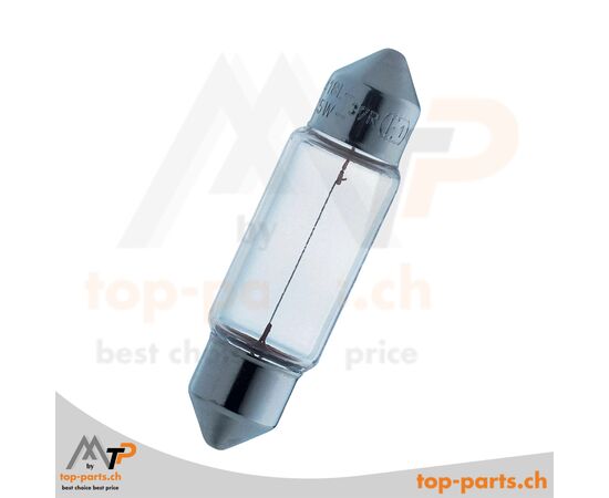 Osram C5W Original Soffittenlampe 12V 5W SV8,5-8 ohne Verpackung, langlebige Kennzeichenleuchte für Fahrzeuge