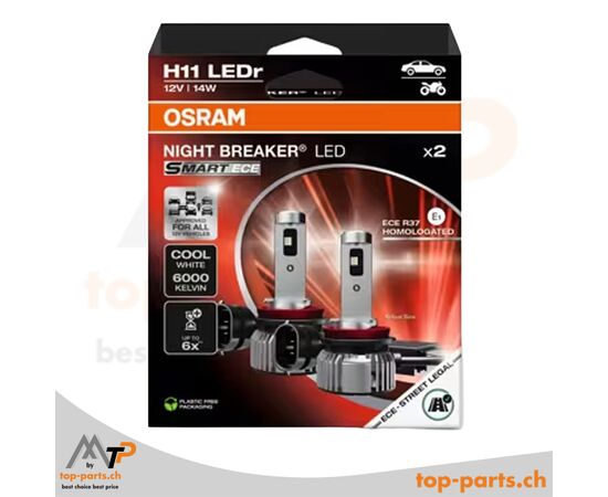 Osram NIGHT BREAKER LED SMART ECE H11 LED Scheinwerferlampen 2er Set
